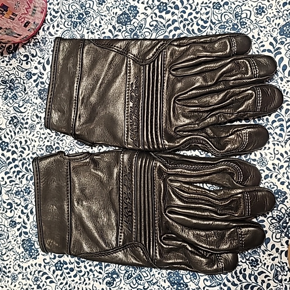 Harley-davidson leather gloves sz medium